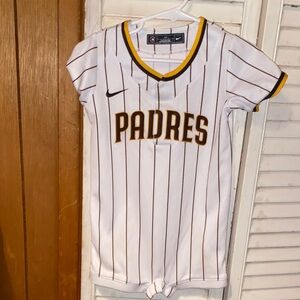 Nike padres jersey Onesie